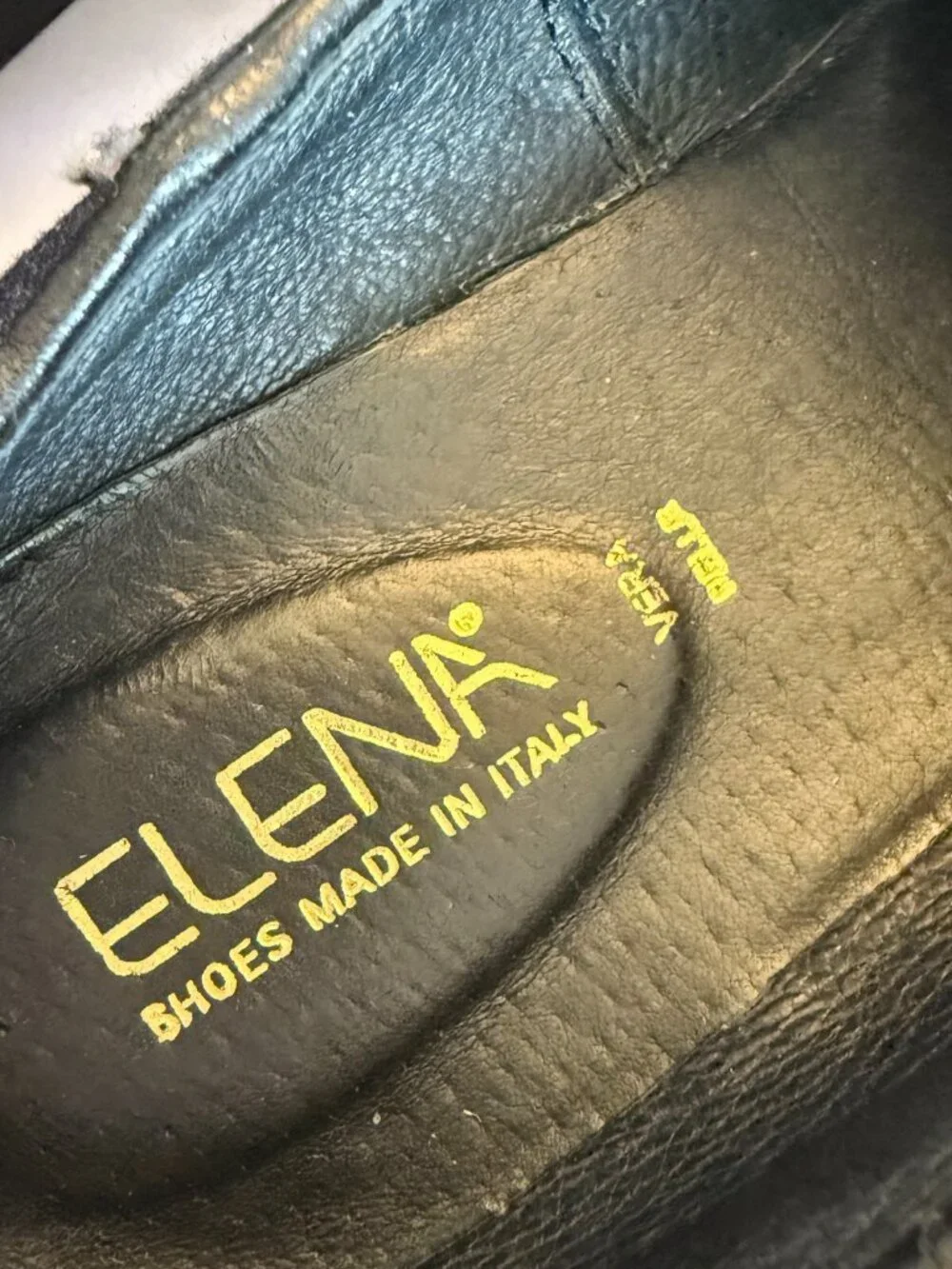 ELENA SHOES DENIM LEATHER LINED MULES MADE IN ITALY WOMENS 38 US SIZE 8 9
